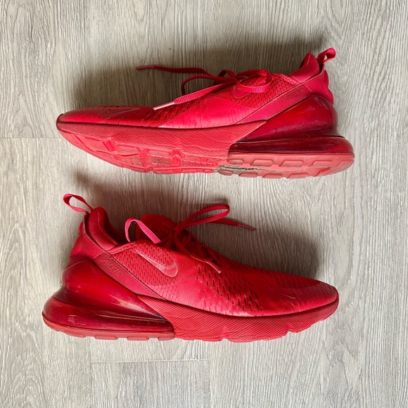 Nike Air Max 270 GS University Red Sneakers with Jelly Plastic Heels - Picture 4 of 11
